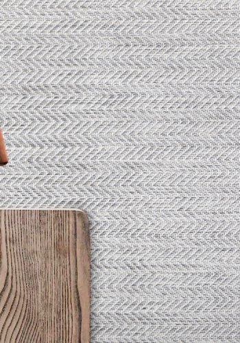 TEPPI 20522A gulvtppe, rektangulr - gr-hvid sisal (160x230)