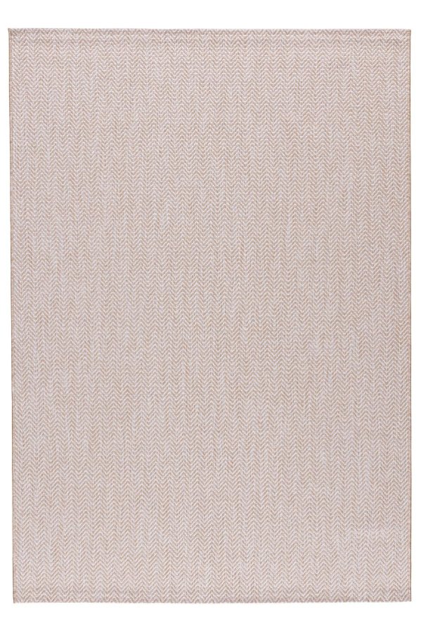 NORDVÄRK Fresco 20522A udendrs gulvtppe, rektangulr - ecru polypropylen (50x80)