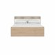 TVILUM Ikast Seng med 2 skuffer 160x200, Jackson Hickory / Hvid, 169,8 x 216 x 96,8 cm