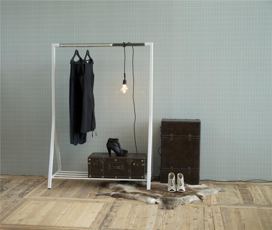 ACT NORDIC Brent garderobestativ m. skohylde - hvid