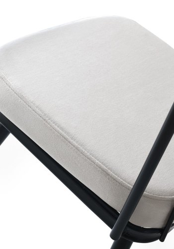 NORDVÄRK spisebordsstol - fljl og sort metal (st med 4)