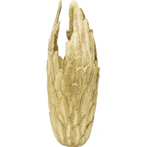 KARE DESIGN Feathers vase - guld polyresin (H:91cm)