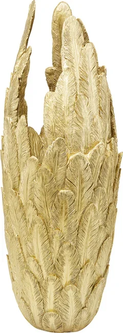 KARE DESIGN Feathers vase - guld polyresin (H:91cm)