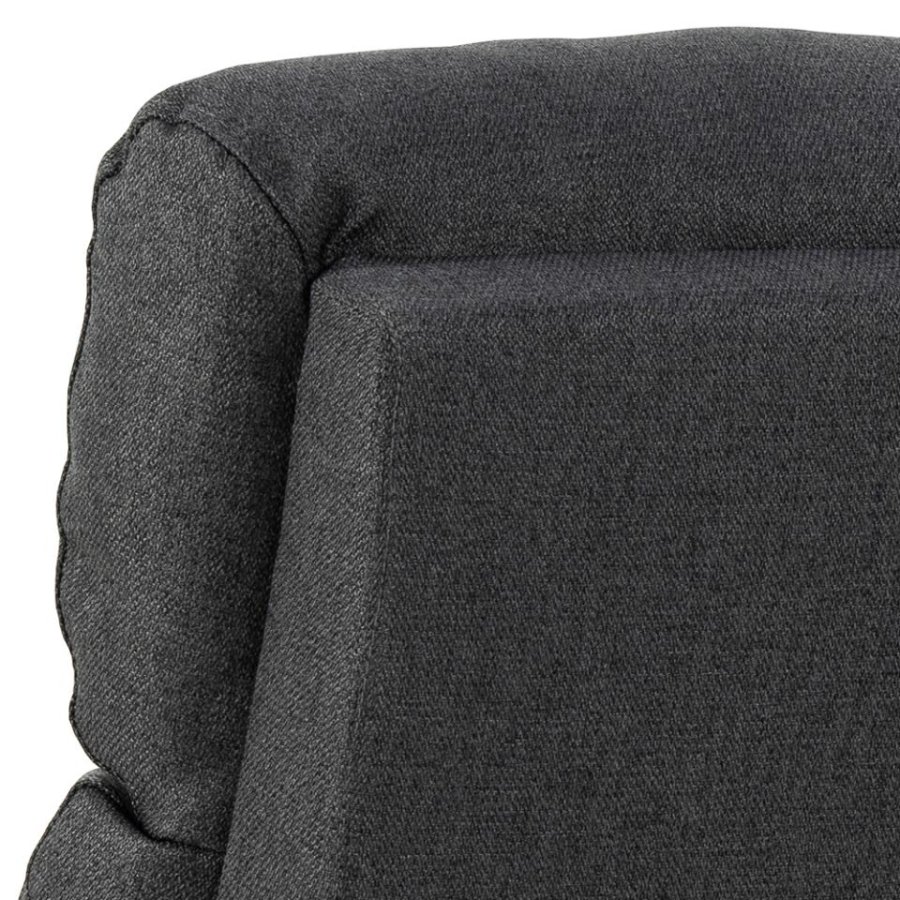 ACT NORDIC Siom recliner, manuel, armln, lomme, posefjedre - antracitgr stof og sort polypropylen