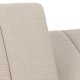 ACT NORDIC Caix sovesofa, m. click & clack, delt rygln, syninger - beige stof og sort stl (198x95)