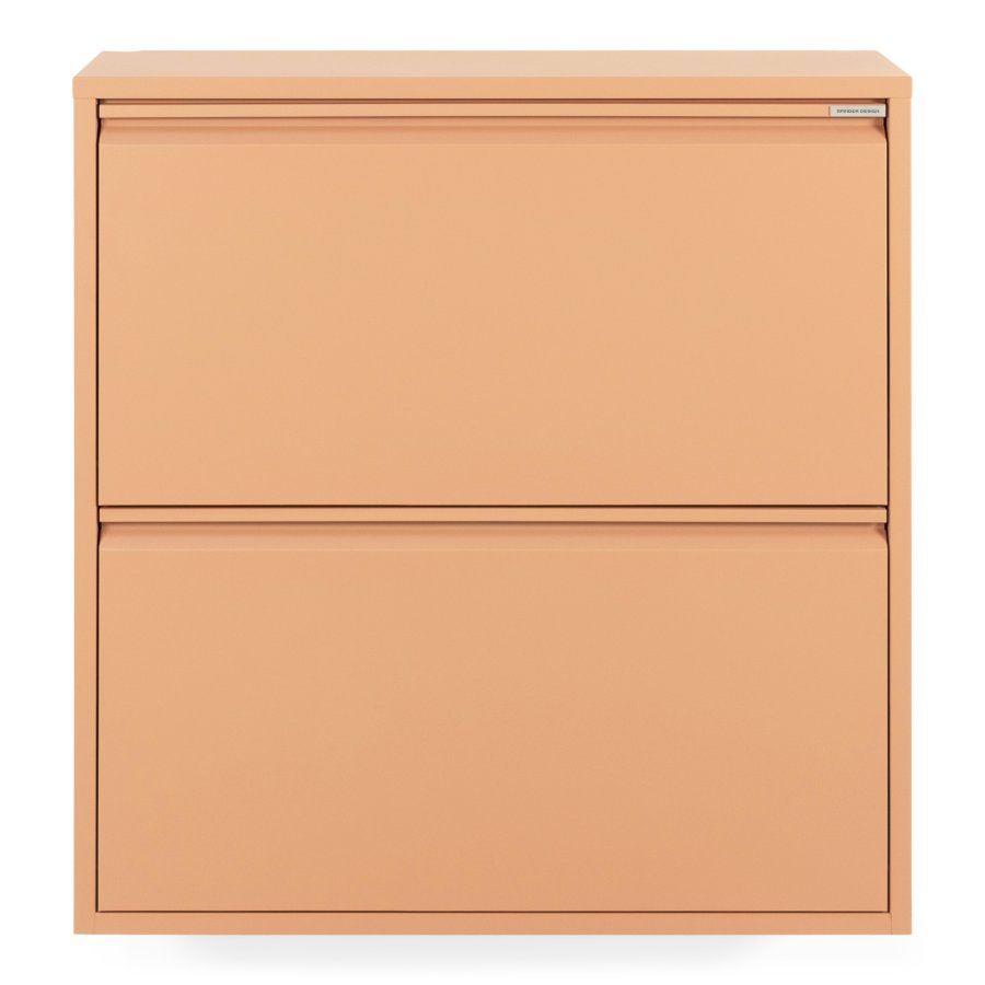 SPINDER DESIGN Billy 2 skoskab, m. 2 lger - clay terra stl