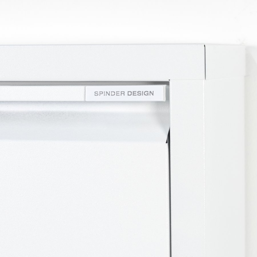 SPINDER DESIGN Billy 2 skoskab, m. 2 lger - hvid stl