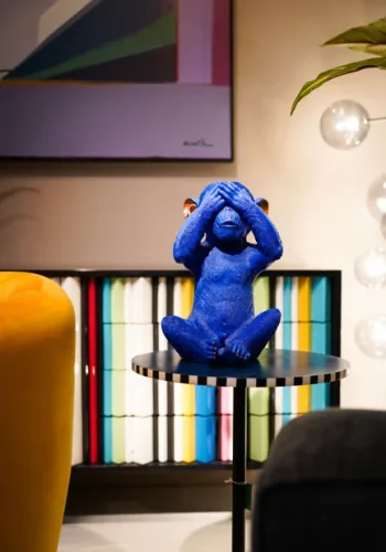 KARE DESIGN Monkey Mizaru sparebsse - bl polyresin (H:35)