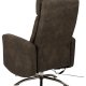 ACT NORDIC Kamares recliner, m. el, C stik, USB-A, drejefunktion - antracitgr stof og sort stl