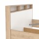 TVILUM Ikast Seng 140x190, Jackson Hickory / Hvid, 149,8 x 206 x 96,8 cm