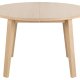 ACT NORDIC A-Line spisebord, m. udtrk, rund - hvidpigmenteret egefinér (120)