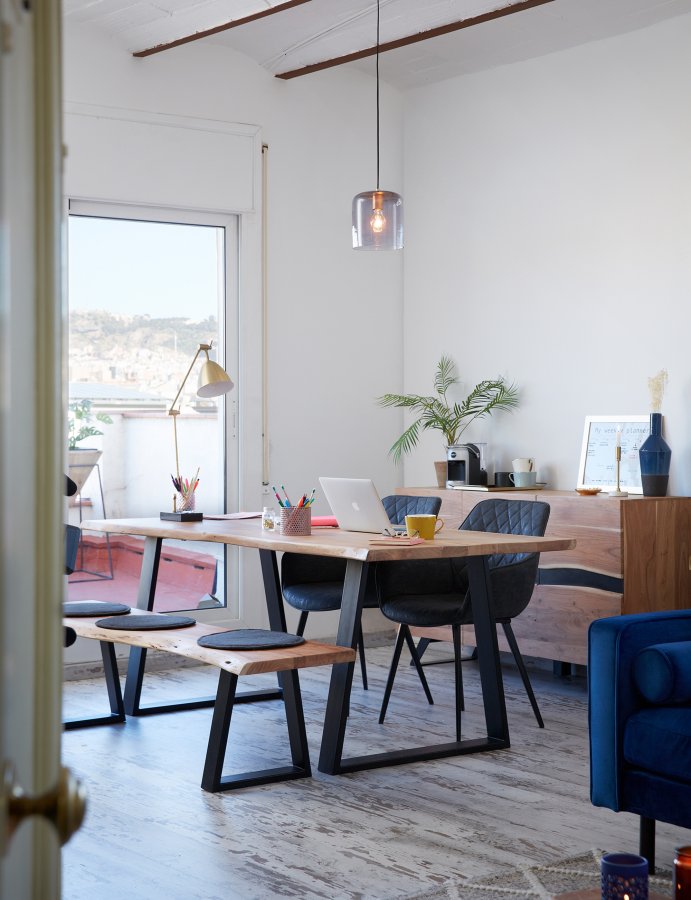 KAVE HOME Silke stolehynde, rund - grafitgr stof (35)