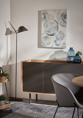 KAVE HOME Aurelia gulvlampe - sort stl