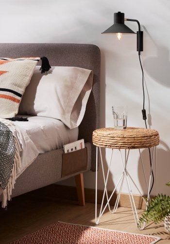 KAVE HOME Plass vglampe - sort/messing metal 