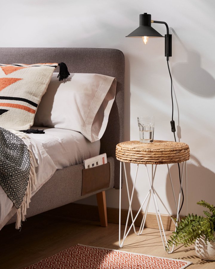 KAVE HOME Plass vglampe - sort/messing metal 