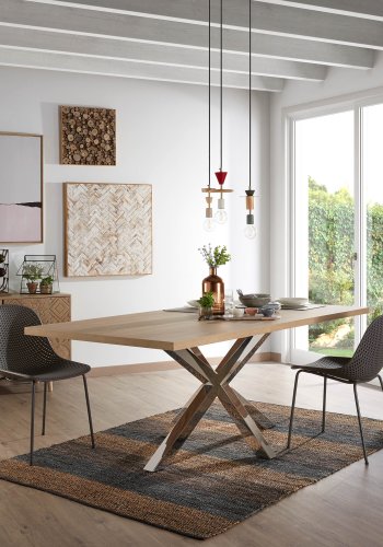 KAVE HOME Quinby spisebordsstol - grafit gr plast og metal