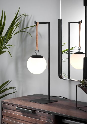 KAVE HOME Monteiro bordlampe - akrylglas og sort metal