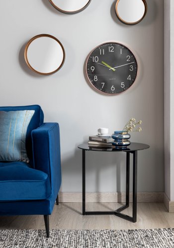 KAVE HOME Marae sidebord - sort glas og stl (50)