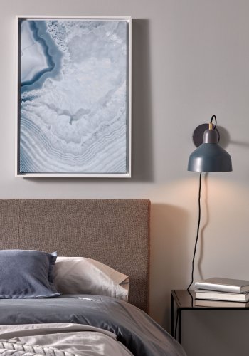 KAVE HOME Olimpia vglampe - guld og bl metal