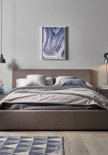 KAVE HOME Olimpia vglampe - guld og bl metal