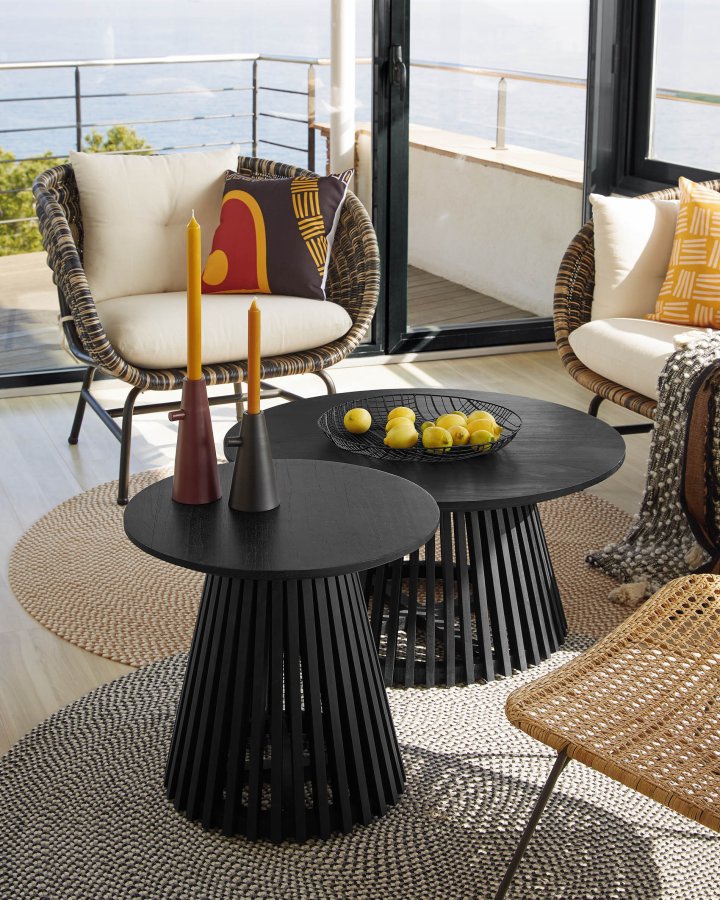 KAVE HOME Irune sidebord - sort minditr (50)