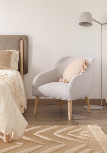 KAVE HOME Alish gulvlampe - beige metal