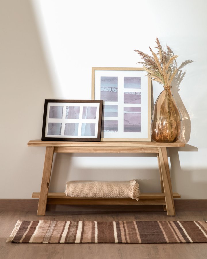 KAVE HOME Brenna medium vase - brun genbrugs glas (H:36)