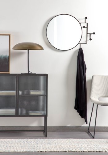 KAVE HOME Carlisa bordlampe, rund - guld metal (33)