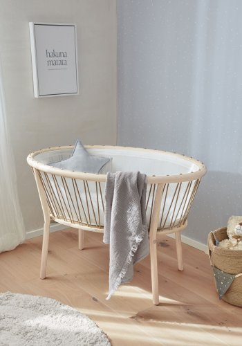 KAVE HOME Ludmila billede - gr kanvas og MDF (st af 2)