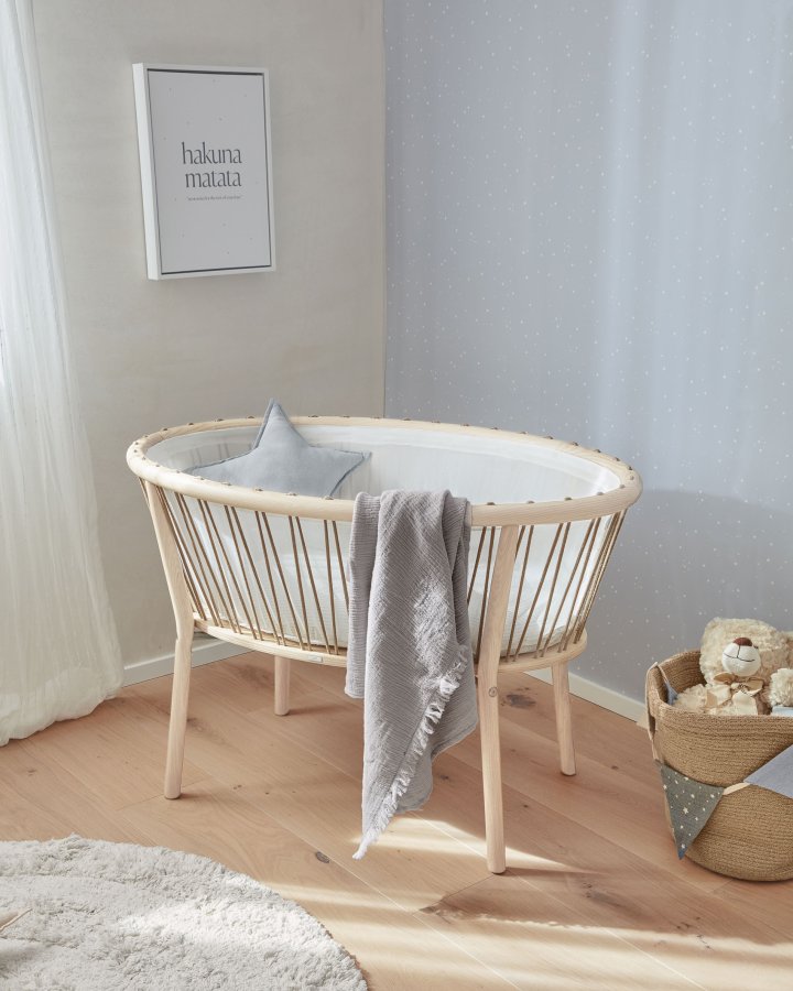 KAVE HOME Ludmila billede - gr kanvas og MDF (st af 2)