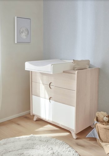 KAVE HOME Ludmila billede - gr kanvas og MDF (st af 2)