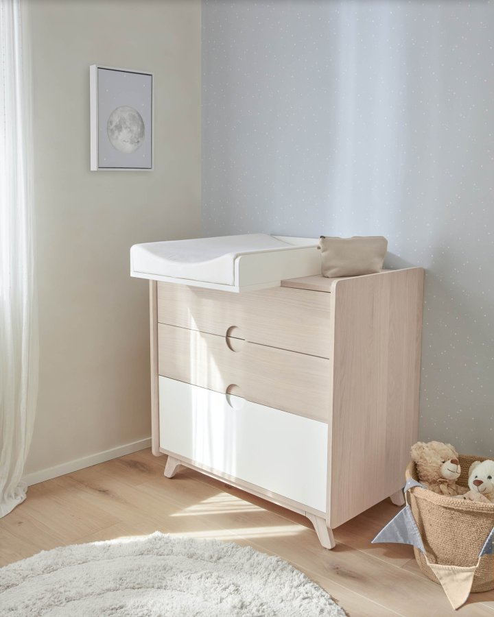 KAVE HOME Ludmila billede - gr kanvas og MDF (st af 2)