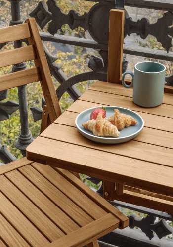 KAVE HOME Amarillis klapbord til haven - natur akacietr (40x42)