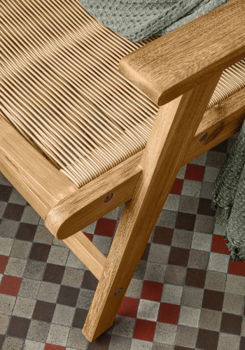 KAVE HOME Geralda loungestol - natur akacietr