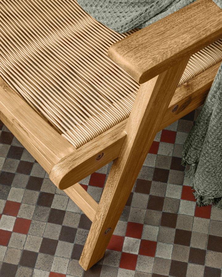 KAVE HOME Geralda loungestol - natur akacietr