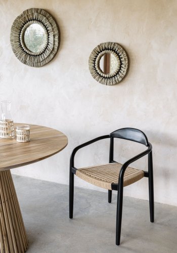 KAVE HOME Irune spisebord - natur teaktr, rund (120) 