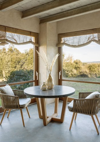 KAVE HOME Brenna medium vase - brun genbrugs glas (H:36)