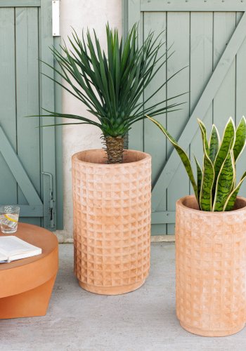 KAVE HOME Celi urtepotte, rund - natur terrakotta (st m. 2) ( 25/34)