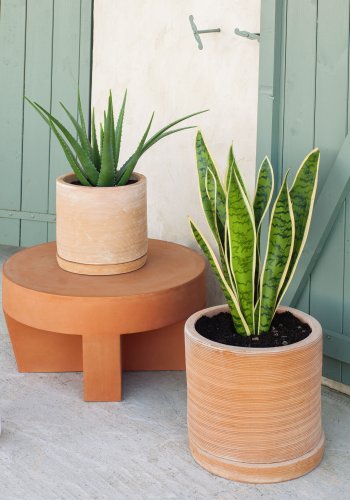 KAVE HOME Vilena havebord, rund - terracotta (60)