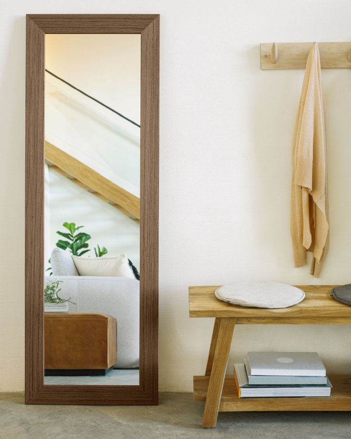 KAVE HOME Safara bnk, m. hylde natur genanvendt teak (150x32)