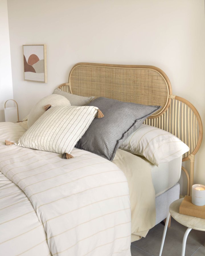 KAVE HOME rektangulr Natural Lalita hovedgavl - natur naturfiber (120x170)