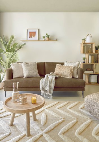 KAVE HOME Glenda sofabord, rund - natur genanvendt teaktr (55)