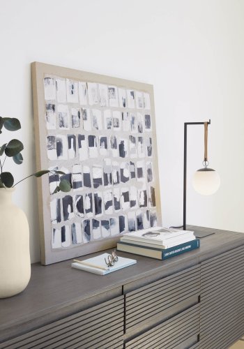 KAVE HOME Monteiro bordlampe - akrylglas og sort metal