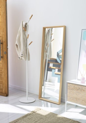 KAVE HOME Bren stumtjener - hvid/natur metal/tr