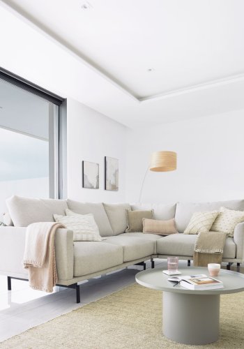 KAVE HOME Fleksa sidebord, rund - gr jern (72)