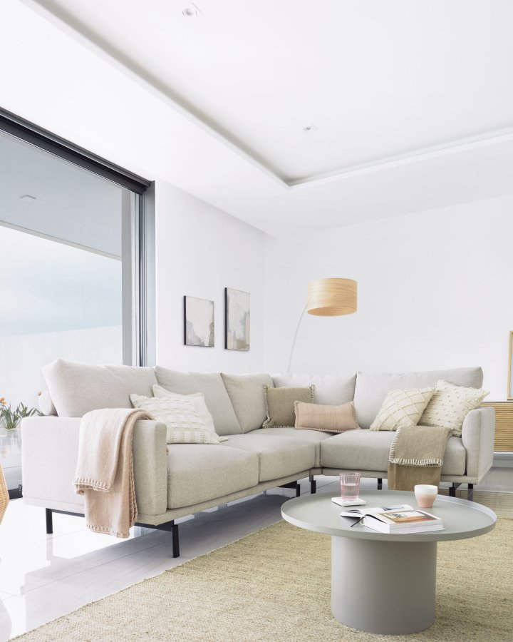 KAVE HOME Fleksa sidebord, rund - gr jern (72)