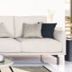 KAVE HOME Galene 4 pers. sofa - beige genbrugsfibre og jern