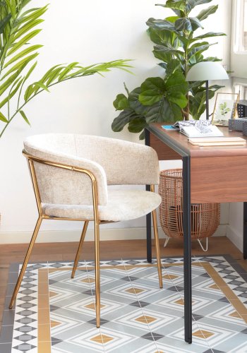 KAVE HOME Aleyla bordlampe - grn og sort metal