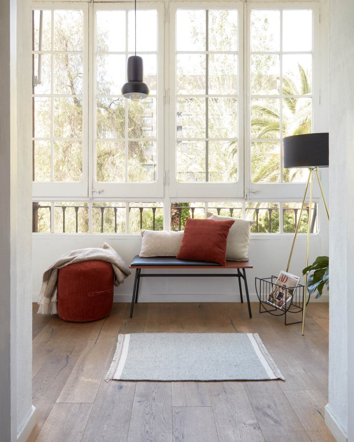 KAVE HOME Arabella bnk - brun/sort valnddefinér/syntetisk lder og metal, rektangulr (100x40)