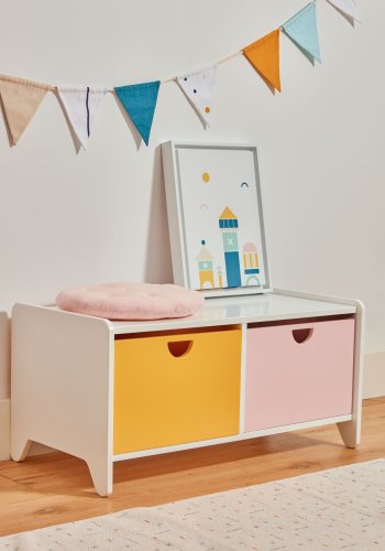 KAVE HOME Nunila brnereol, m. 2 rum - hvid MDF (78x40)